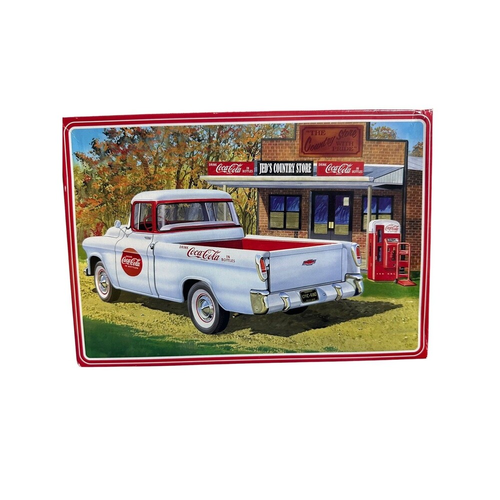 AMT By Round 2 Coca-Cola 1955 Chevrolet Cameo Pickup Truck 1/25 Model Kit NEW